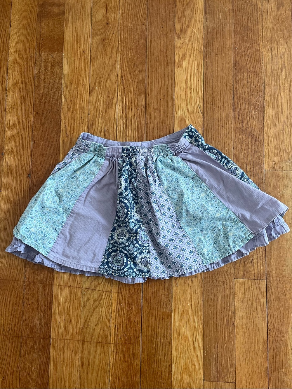 JANIE AND JACK purple quilted patchwork skirt
